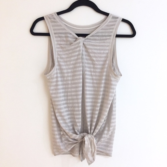 Lululemon Meet Halfway Tank *Striped Light Grey - Picture 3 of 8